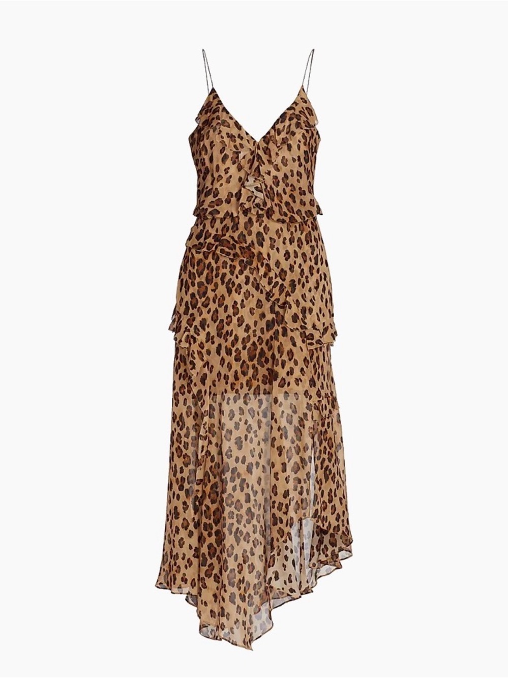 Veronica Beard Avenel Leopard Print Silk Dress size 4